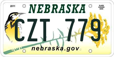 NE license plate CZT779