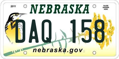 NE license plate DAQ158