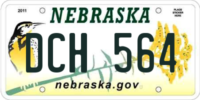 NE license plate DCH564