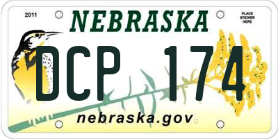 NE license plate DCP174