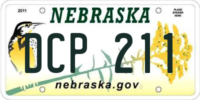NE license plate DCP211