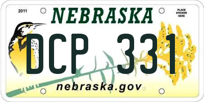 NE license plate DCP331