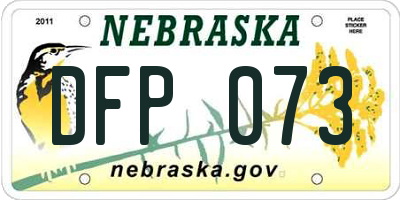NE license plate DFP073
