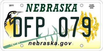 NE license plate DFP079