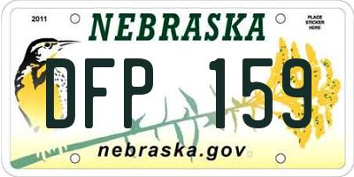 NE license plate DFP159