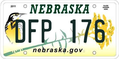 NE license plate DFP176