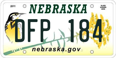 NE license plate DFP184
