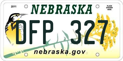NE license plate DFP327