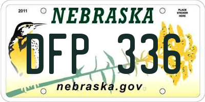 NE license plate DFP336