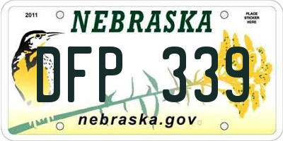 NE license plate DFP339
