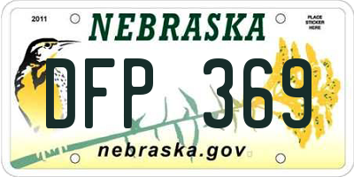 NE license plate DFP369
