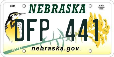 NE license plate DFP441