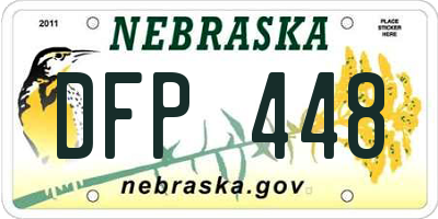 NE license plate DFP448