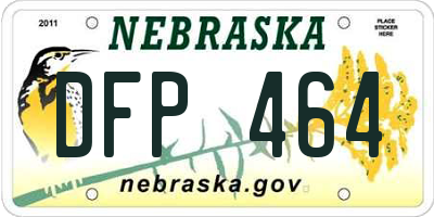 NE license plate DFP464