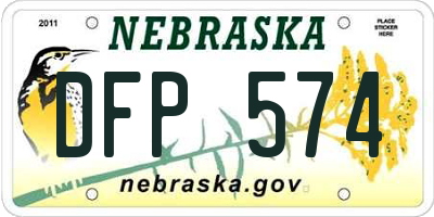 NE license plate DFP574