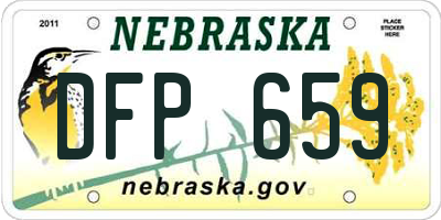 NE license plate DFP659