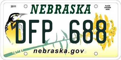NE license plate DFP688