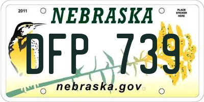 NE license plate DFP739