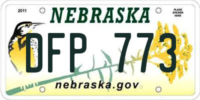 NE license plate DFP773