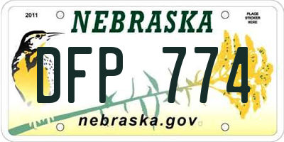 NE license plate DFP774