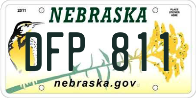 NE license plate DFP811