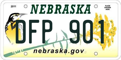 NE license plate DFP901