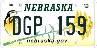 NE license plate DGP159