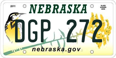 NE license plate DGP272
