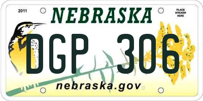 NE license plate DGP306