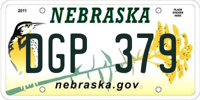 NE license plate DGP379