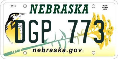 NE license plate DGP773