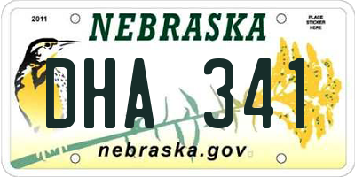 NE license plate DHA341