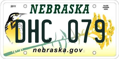 NE license plate DHC079