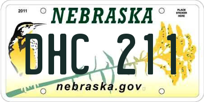 NE license plate DHC211