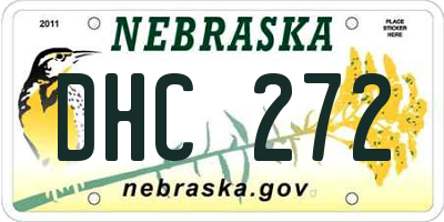 NE license plate DHC272