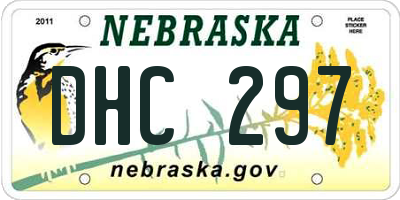 NE license plate DHC297