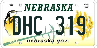 NE license plate DHC319
