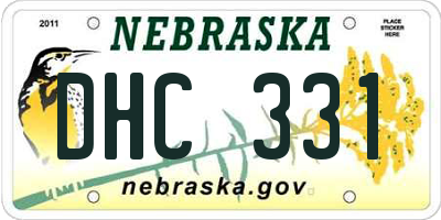 NE license plate DHC331