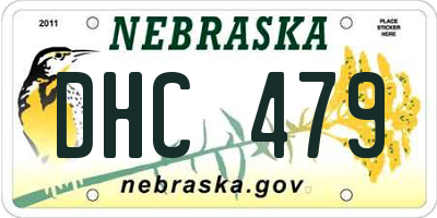 NE license plate DHC479