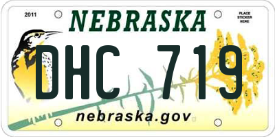 NE license plate DHC719