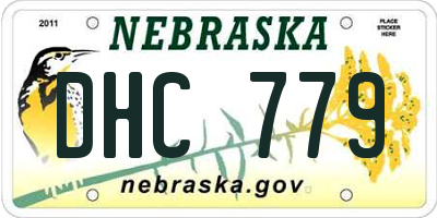 NE license plate DHC779