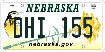 NE license plate DHI155