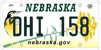 NE license plate DHI158