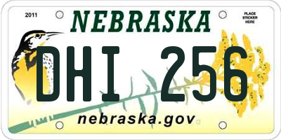 NE license plate DHI256