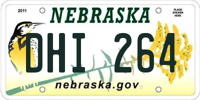 NE license plate DHI264