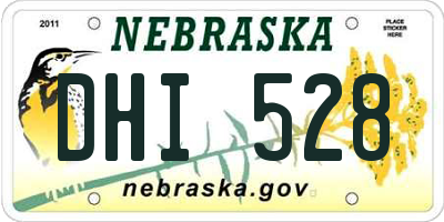 NE license plate DHI528