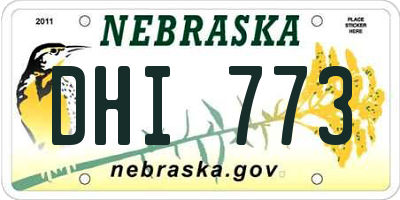 NE license plate DHI773
