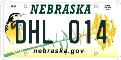 NE license plate DHL014