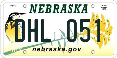 NE license plate DHL051