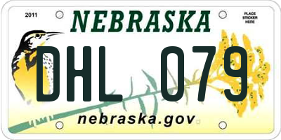 NE license plate DHL079